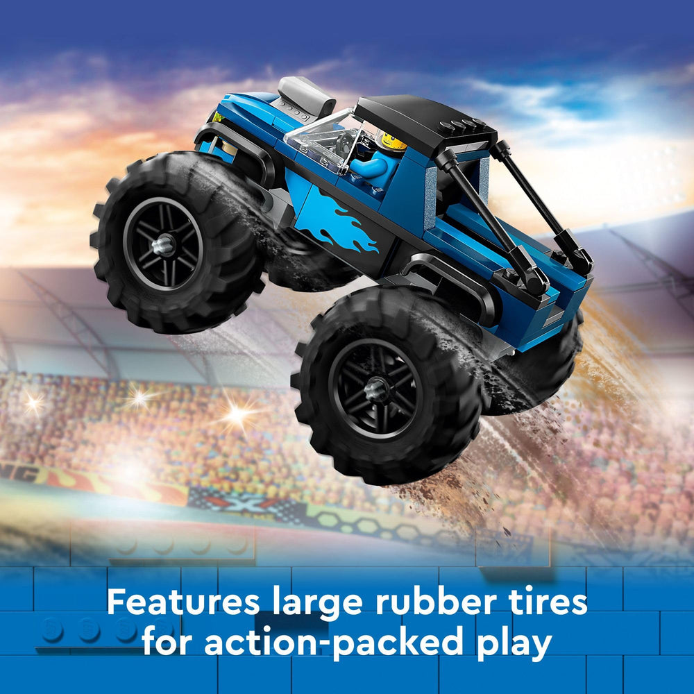 LEGO Monster Truck con la minifigura conductor listo para jugar