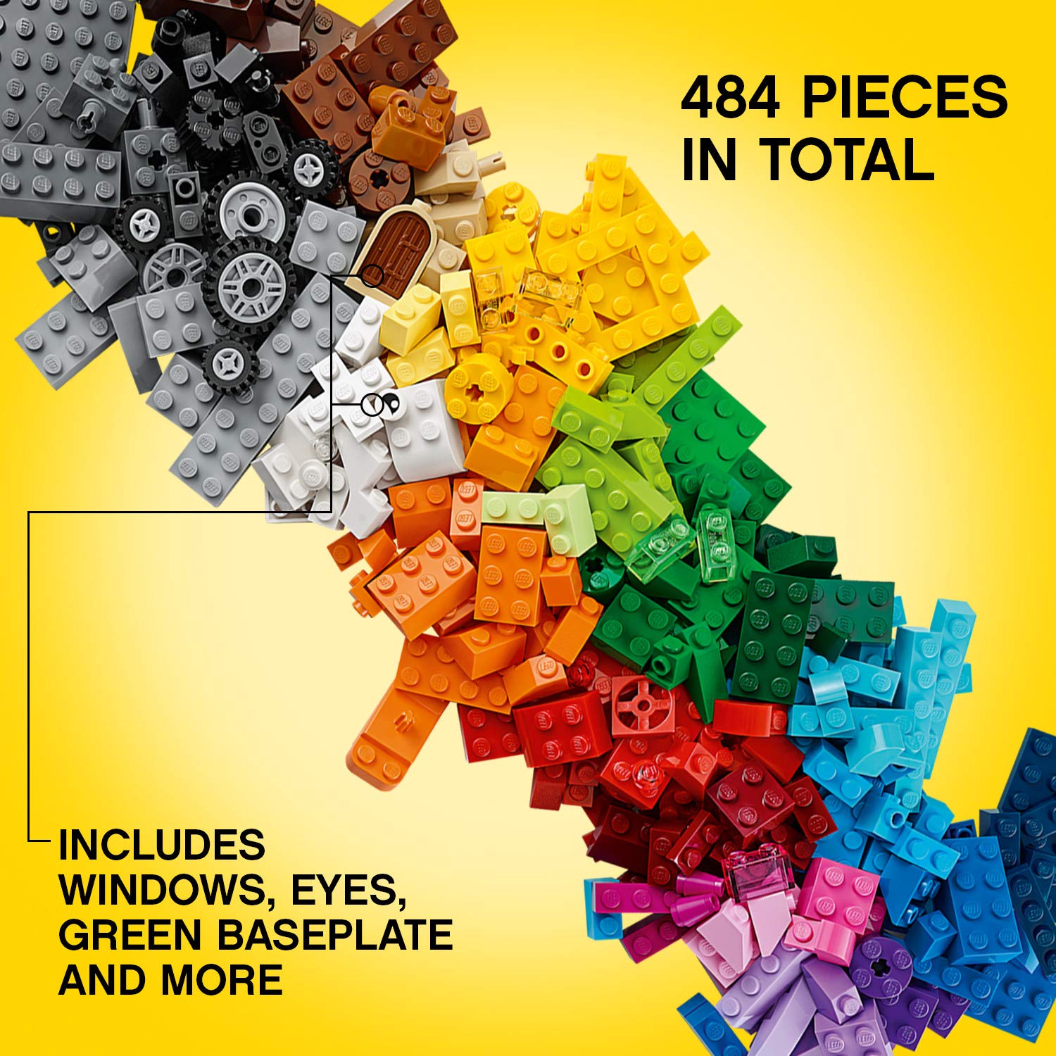 LEGO caja usada como contenedor y bandeja para ordenar piezas fácilmente