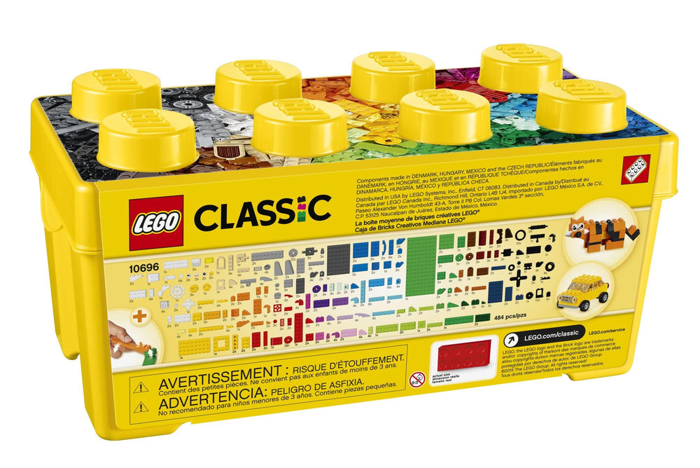 LEGO close-up de ruedas y neumáticos para construir vehículos variados