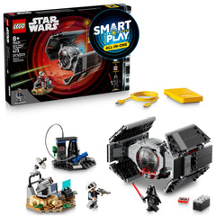 LEGO Darth Vader TIE Fighter front view showing cockpit and wings, great for display