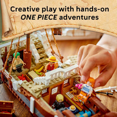 LEGO Going Merry crow's nest with Usopp minifigure climbing for adventure