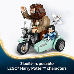 LEGO detalle de Hedwig con alas ajustables para dinamismo en escena