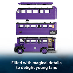 LEGO Knight Bus banco y farola con piezas que aumentan la inmersión en el juego