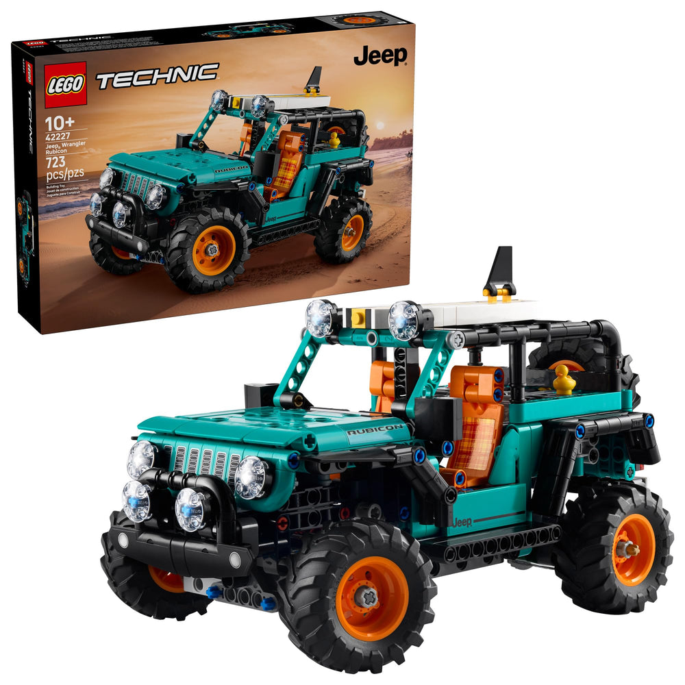 LEGO Jeep Wrangler front view showing accurate grille and headlights for display appeal