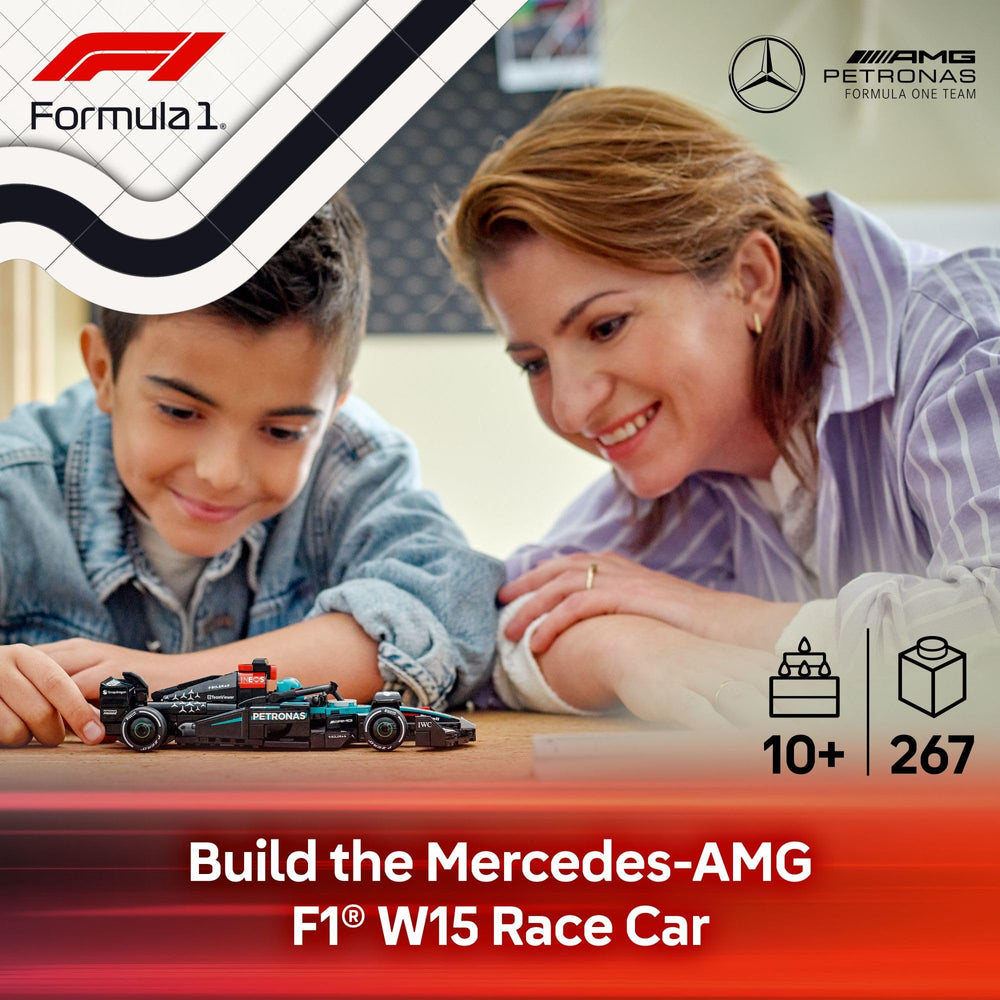 LEGO Mercedes-AMG detalle de neumáticos Pirelli que aporta realismo visual