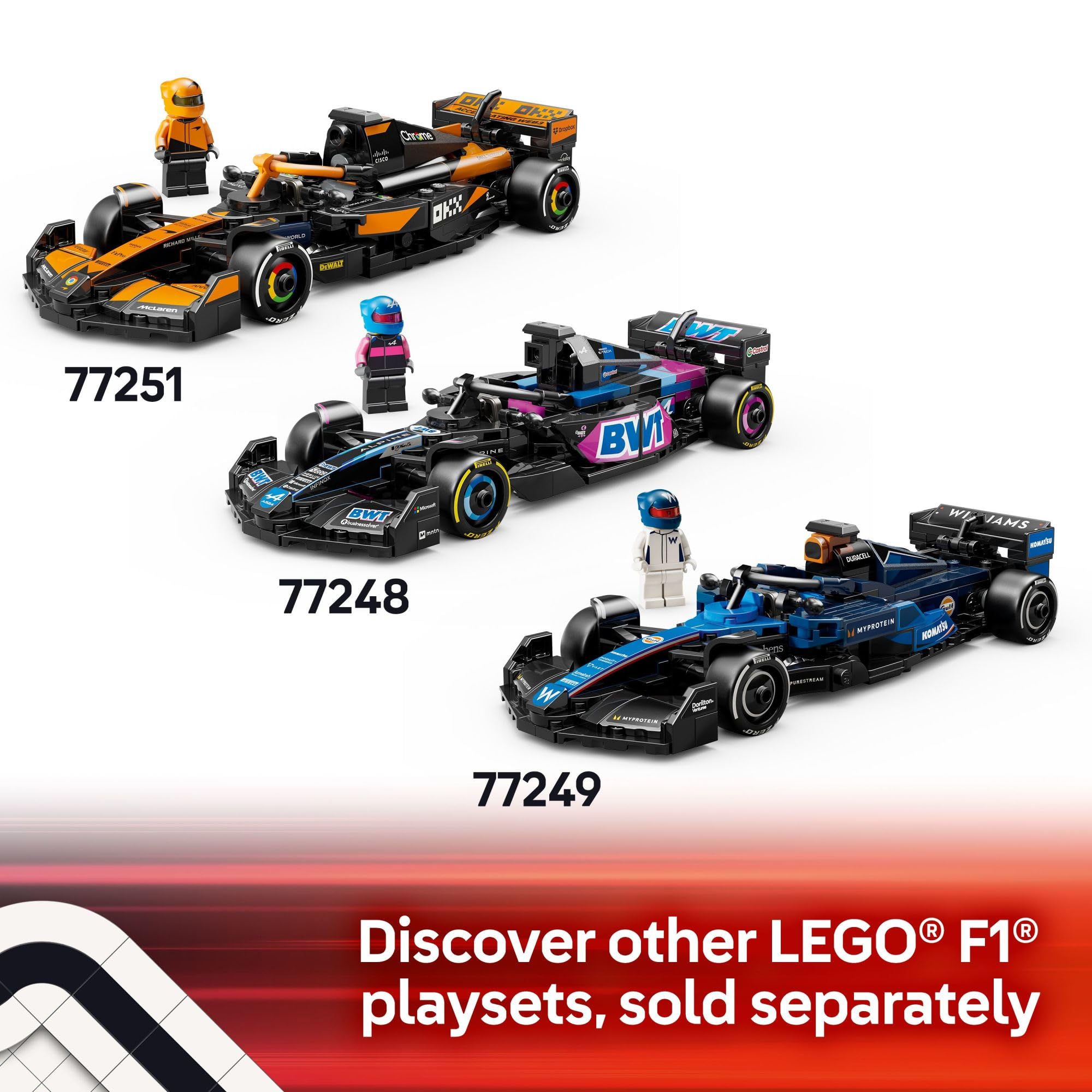 LEGO Mercedes-AMG en estantería como pieza de colección y decoración