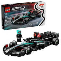 LEGO Mercedes-AMG vista frontal mostrando diseño auténtico y sorpresa de montaje