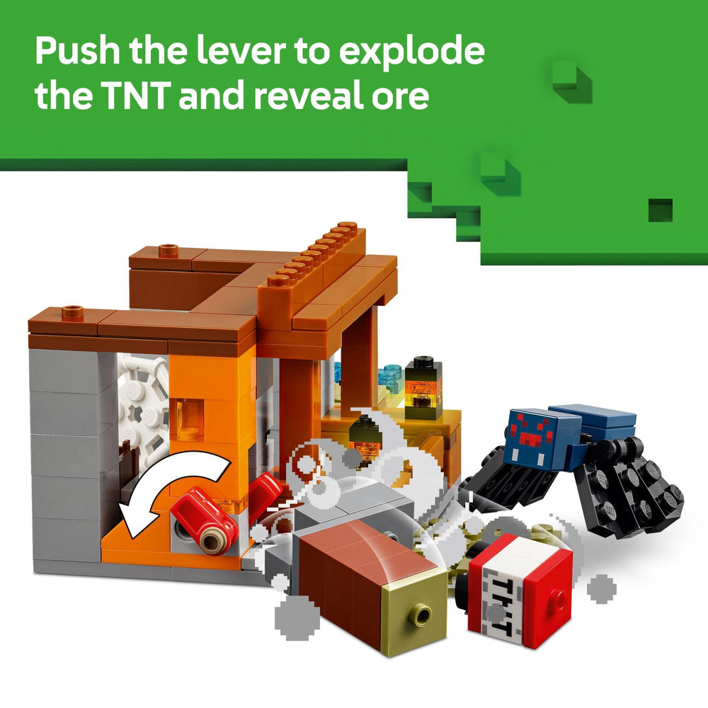 LEGO Minecraft manos sosteniendo el set, ilustra tamaño y manipulación fácil