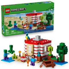 LEGO caja frontal del set TNT Jungle House, vista del empaque y piezas