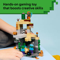 LEGO minifiguras equipadas resaltando opciones de combate imaginativo