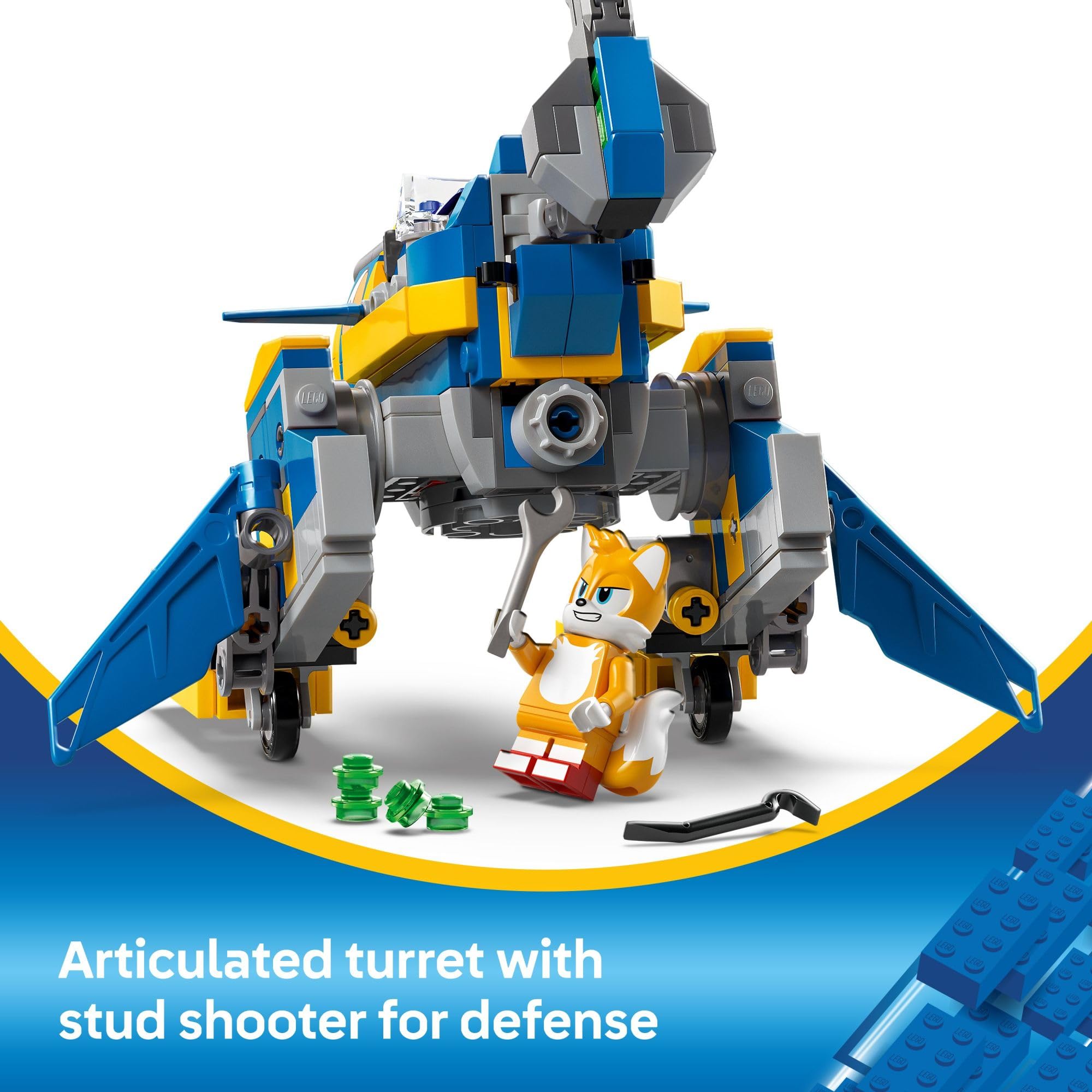 LEGO Cyclone minifiguras Tails y Metal Sonic listas para el combate