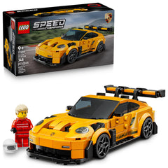 LEGO Porsche vista frontal con detalles auténticos y atractivo visual