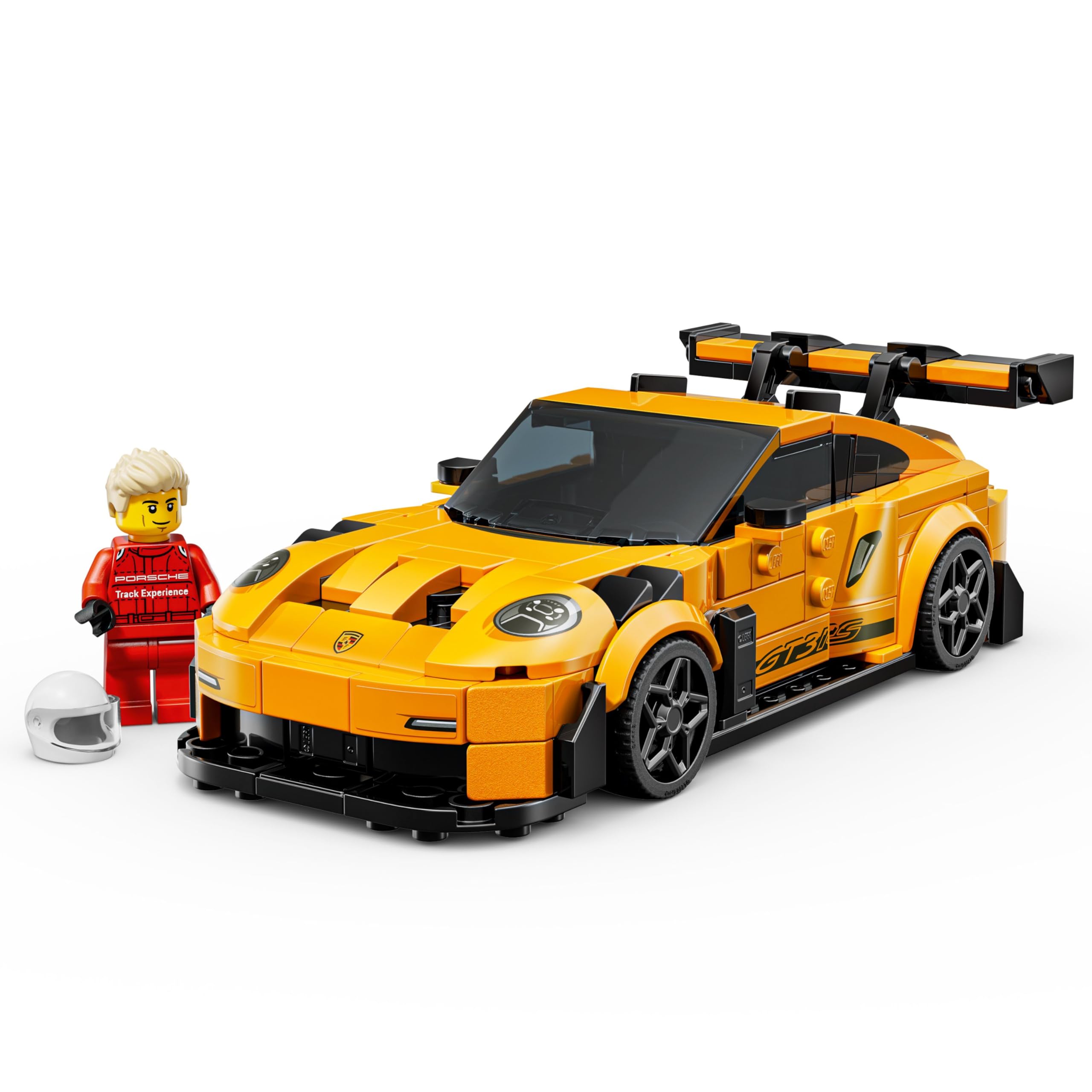 LEGO Porsche comparación de tamaño sobre mesa para referencia práctica