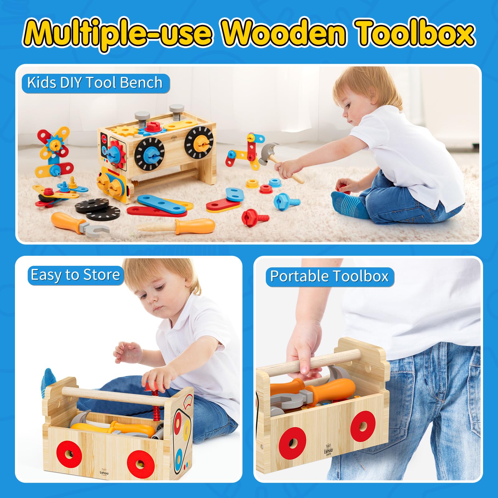 Lehoo Castle niño jugando que ilustra desarrollo motricidad y coordinación