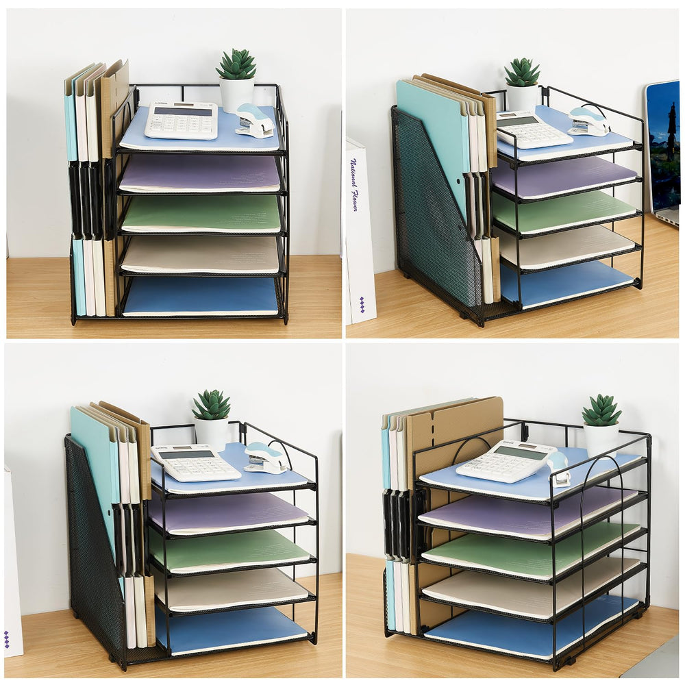 LEKETREE junto a un cuaderno para comparar tamaño y ahorro de espacio