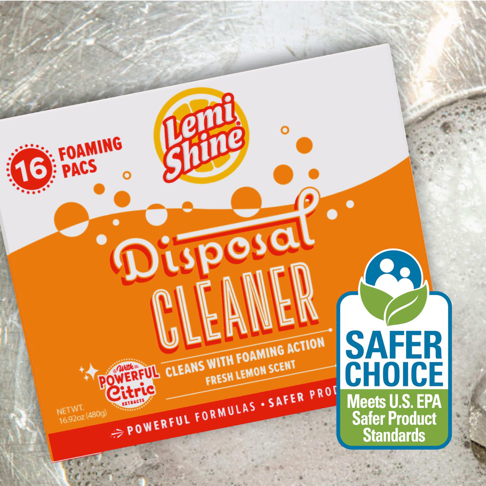Lemi Shine etiqueta con sello EPA Safer Choice visible y legible