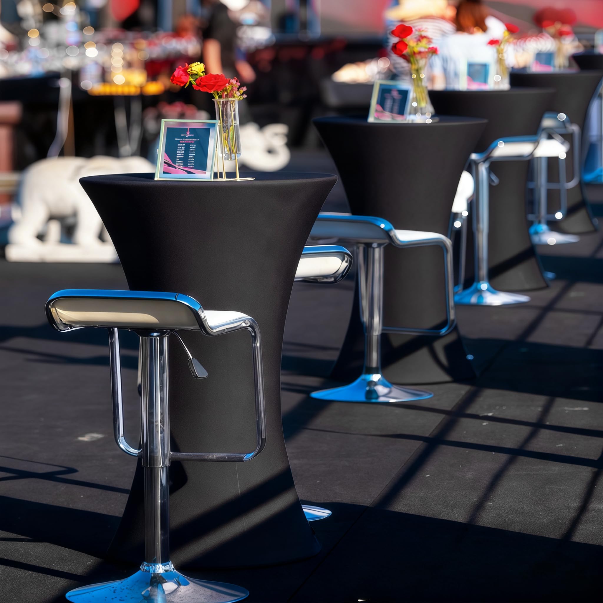 Lemict black tabletop under lights for consistent photography-friendly finish