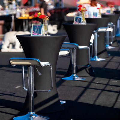 Lemict black tabletop under lights for consistent photography-friendly finish