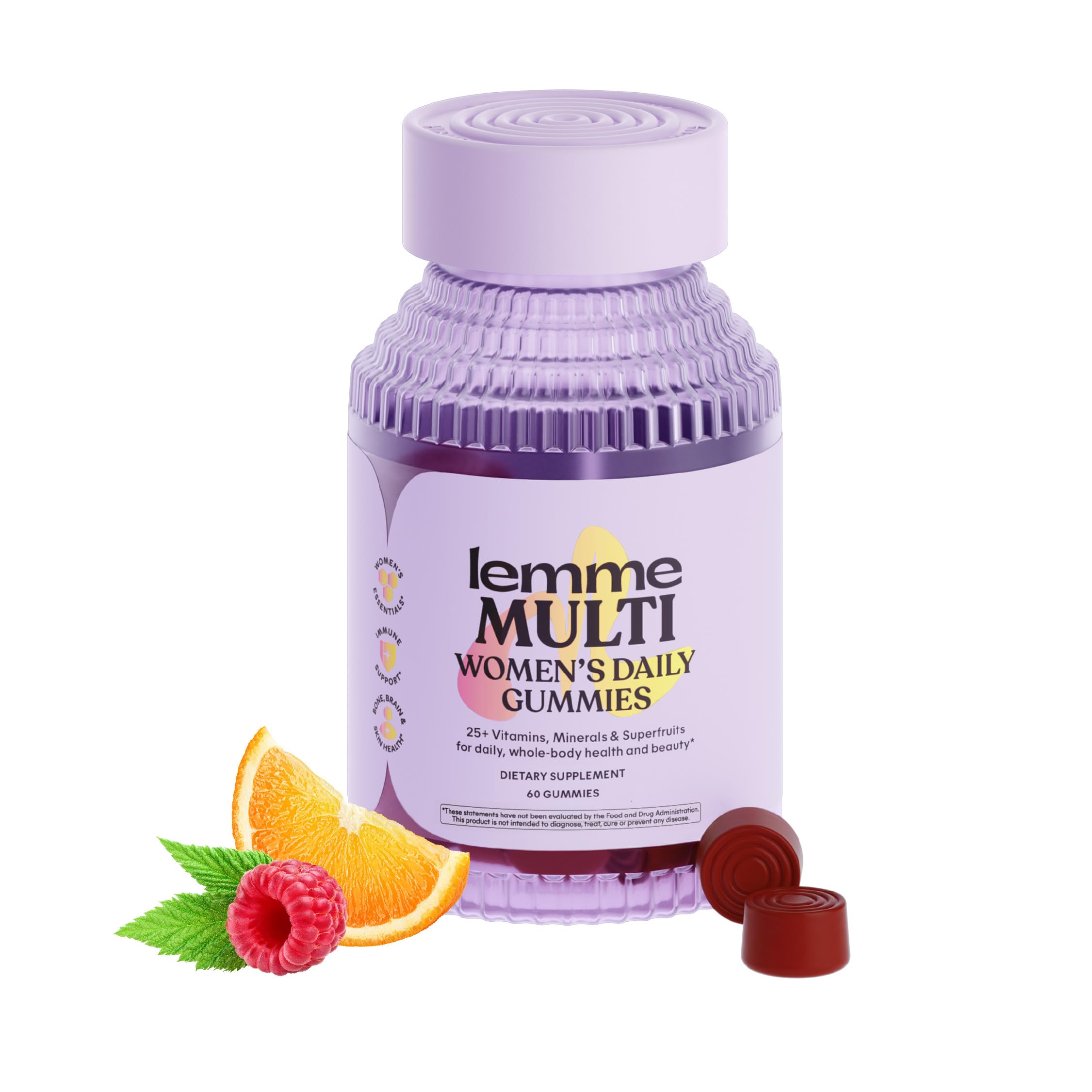 Lemme frasco delantero mostrando diseño y beneficio de soporte nutricional