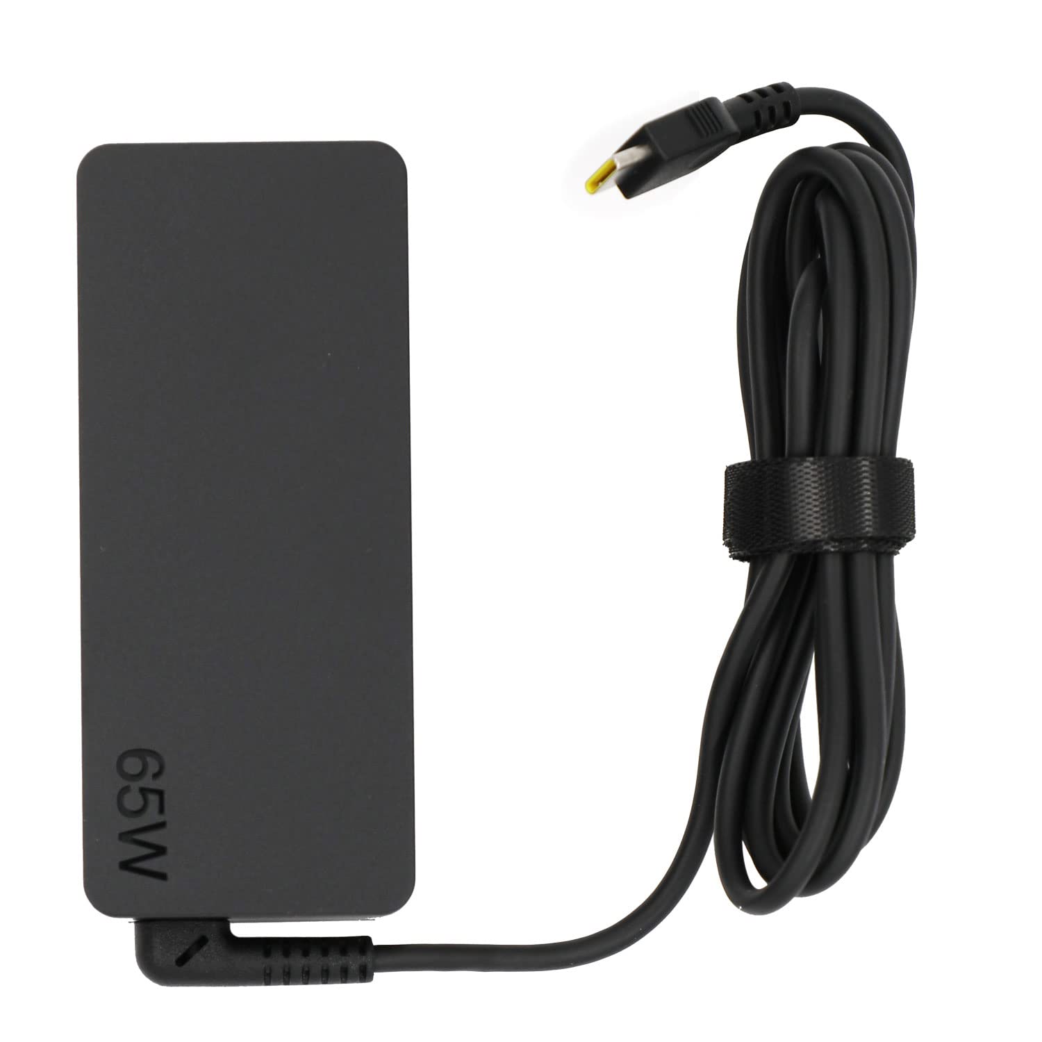 Lenovo cargador conectado a portátil ThinkPad mostrando uso cotidiano