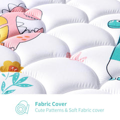 Letmxiu mattress placed in crib demonstrating proper fit and safety