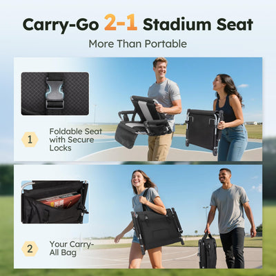 LET'S CAMP rear pockets storing phone and tickets for quick access