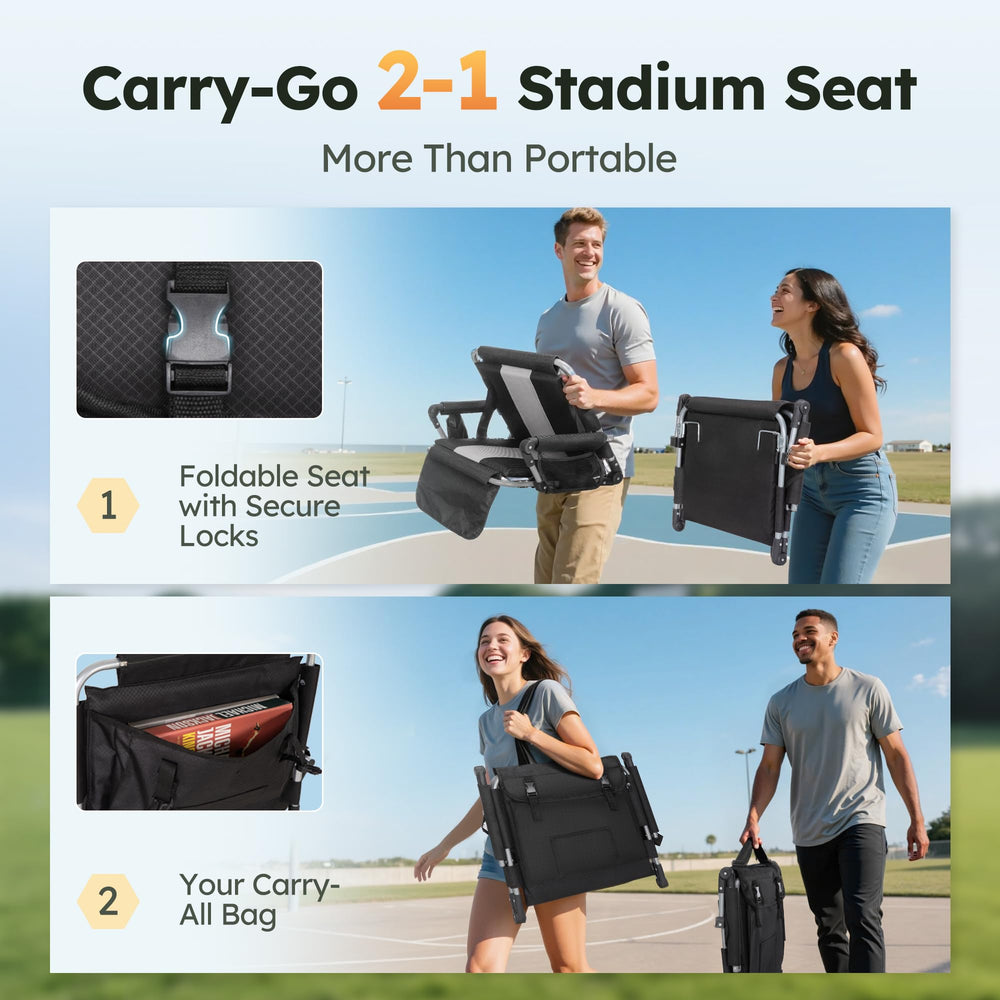 LET'S CAMP rear pockets storing phone and tickets for quick access