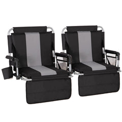 LET'S CAMP folded two-pack showing compact portability and easy storage