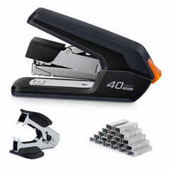 Leven stapler front view showing compact profile and dependable stapling