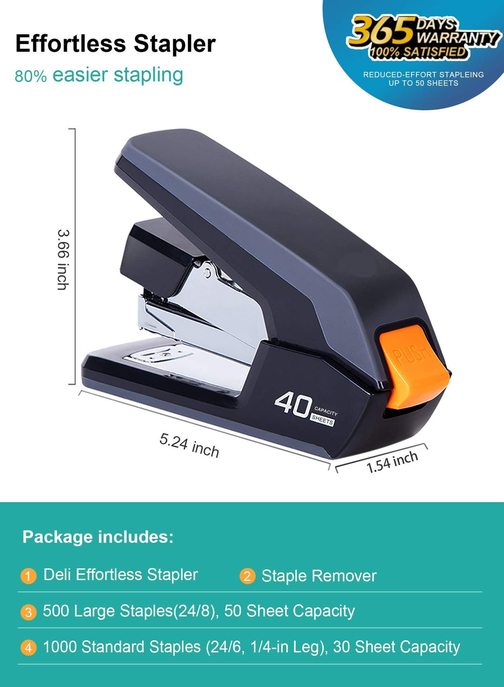 Leven stapler with loading chamber open for quick reloading benefit