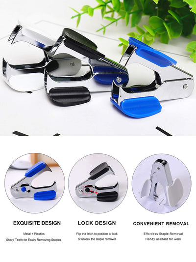 Leven stapler beside included staples for immediate out-of-box use