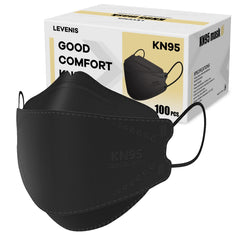 LEVENIS mascarilla KN95 vista frontal con ajuste cómodo