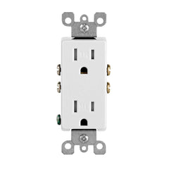 Leviton Decora comparativa de tamaño con mano, facilita elección e instalación