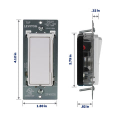 Leviton Decora Slide instalado en escalera control 3‑way para seguridad y comodidad