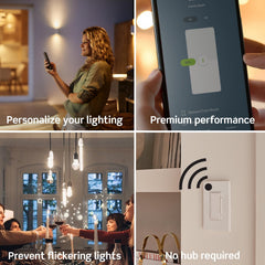 Leviton Decora Smart conexiones internas mostrando el requisito de neutro