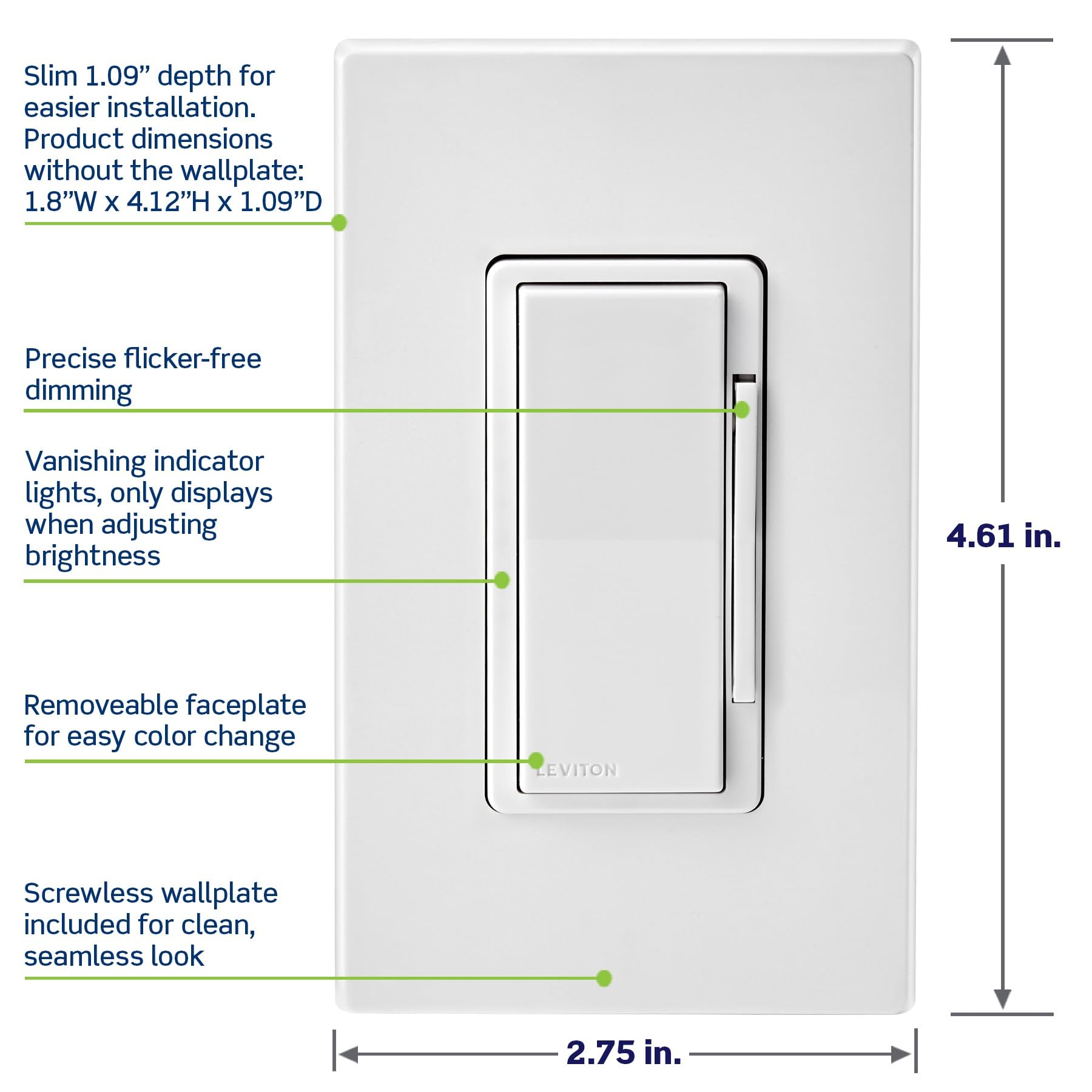 Leviton Decora Smart instalado en salón, control por voz y ambiente agradable