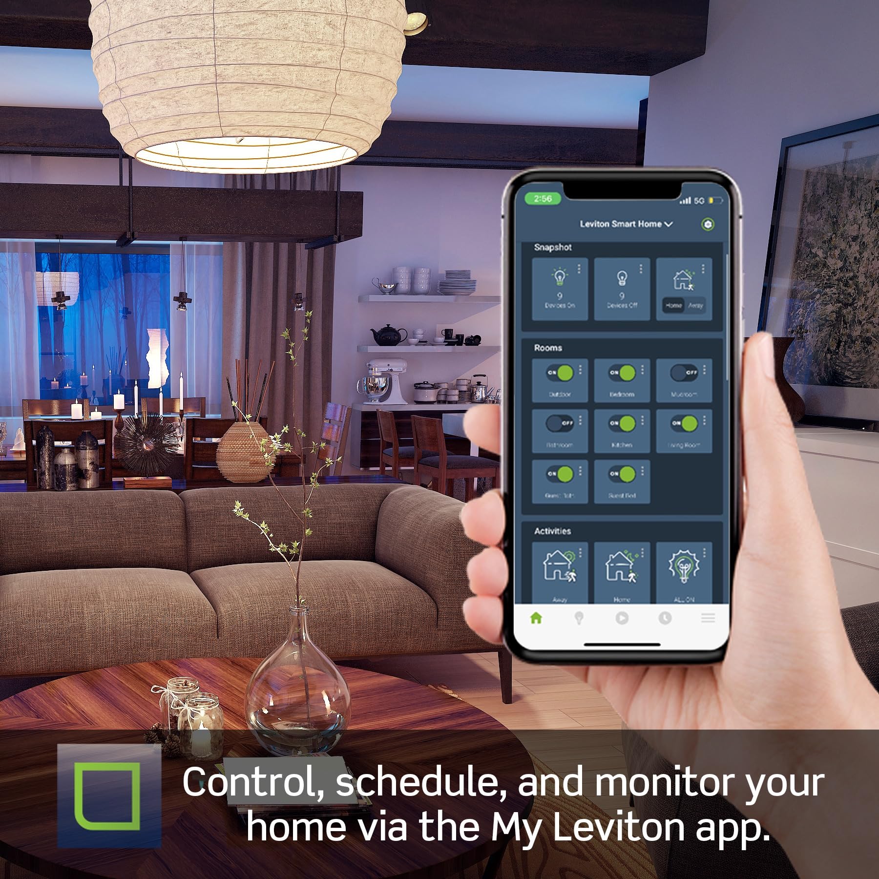 Leviton Decora Smart placas frontales de colores, personaliza la apariencia