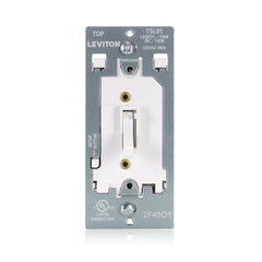 Leviton detalle del deslizador que ilustra control suave y ajuste de brillo fino