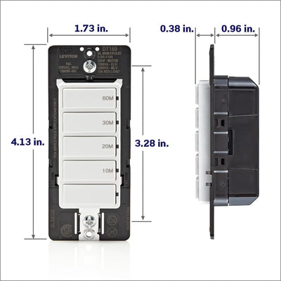 Leviton wiring diagram and label view aiding correct electrical hookup