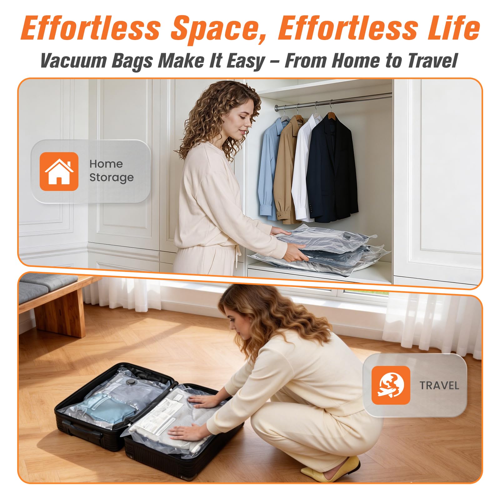 lezecur maleta organizada con bolsas comprimidas lista para viajar y proteger textiles