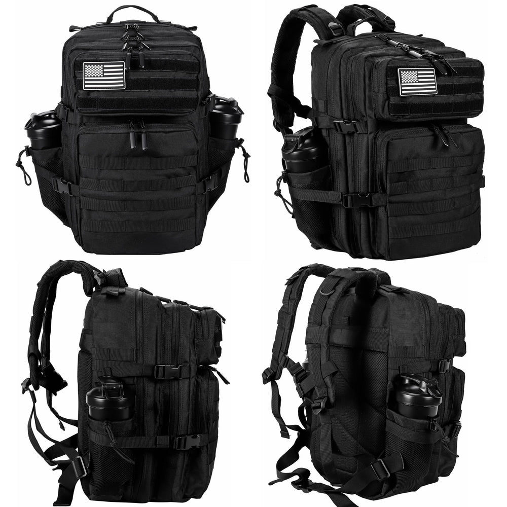 LHI vista de panel MOLLE con accesorios añadidos para versatilidad