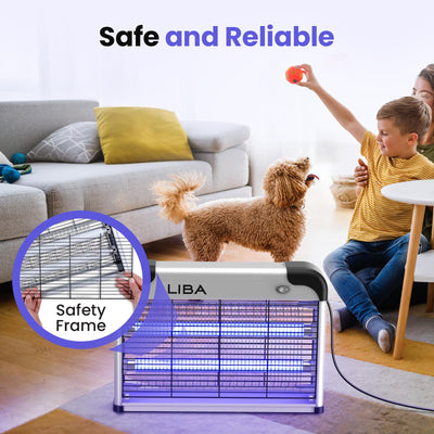 LiBa hanging in room using chain to control flying pests effectively