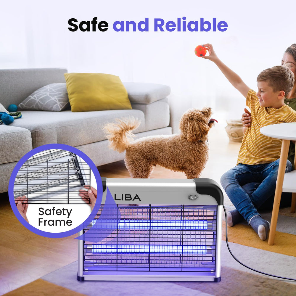 LiBa hanging in room using chain to control flying pests effectively