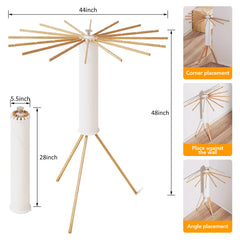 LIENAHU folded flat rack demonstrating compact storage and easy stowaway