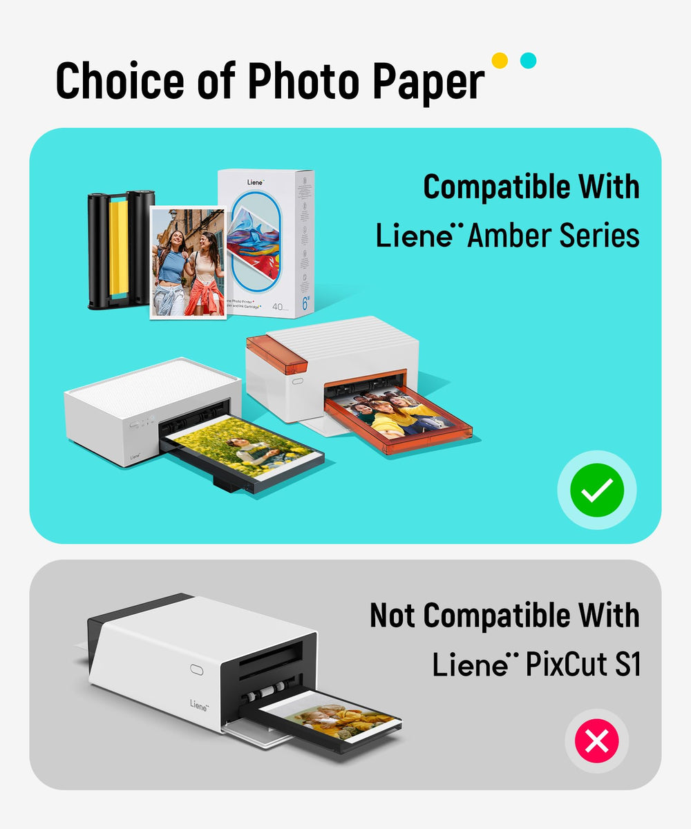 Liene papel 4x6 con impresión vibrante, ideal para álbumes