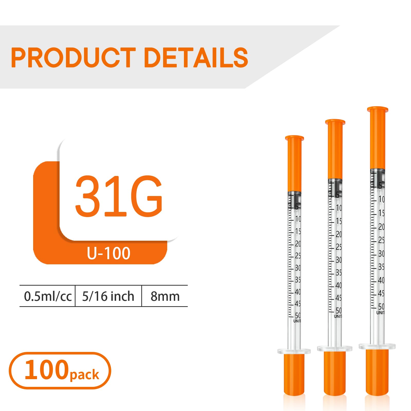 LIESY primer plano de aguja 31G menor resistencia y control