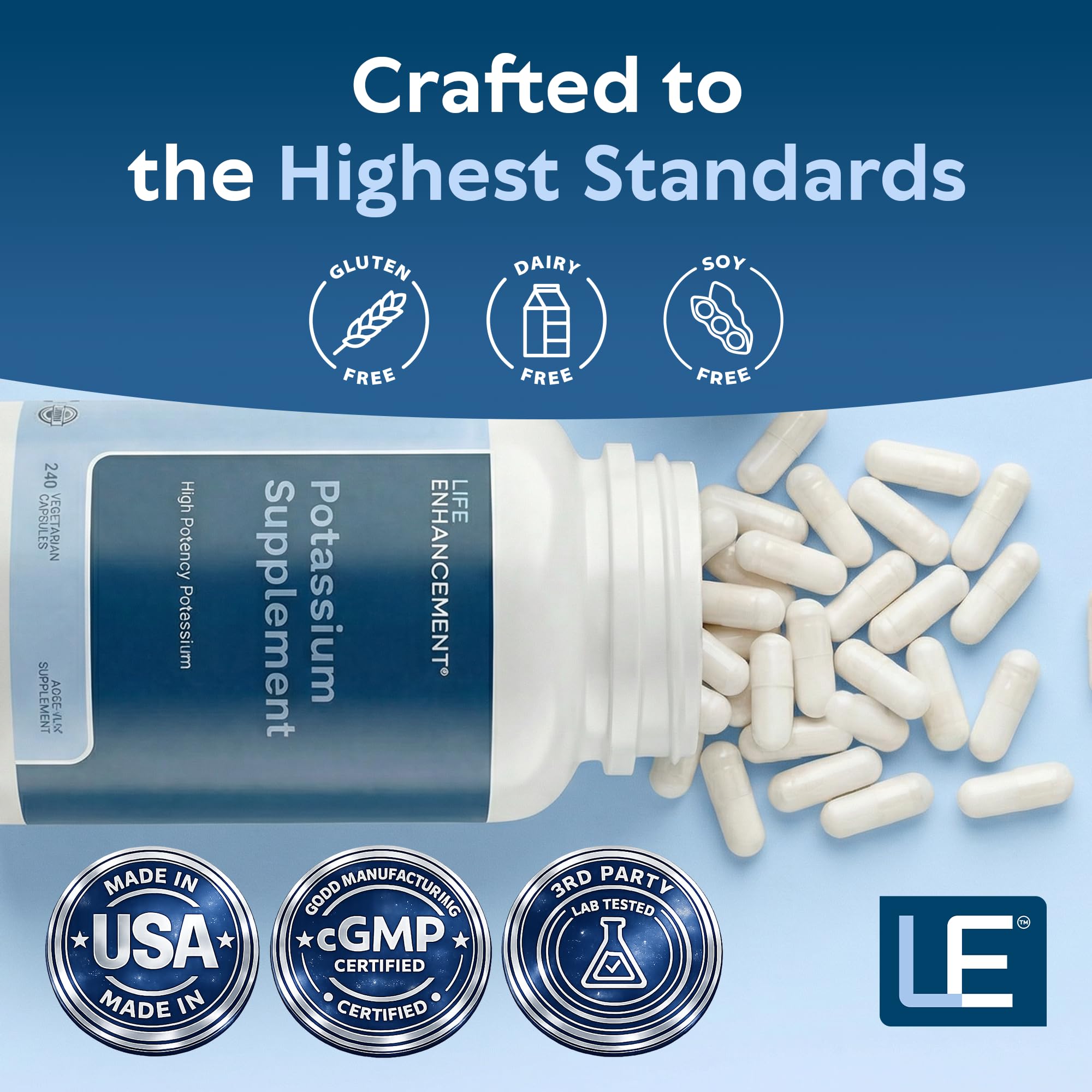 Life Enhancement cápsulas abiertas mostrando el contenido mineral y su apariencia