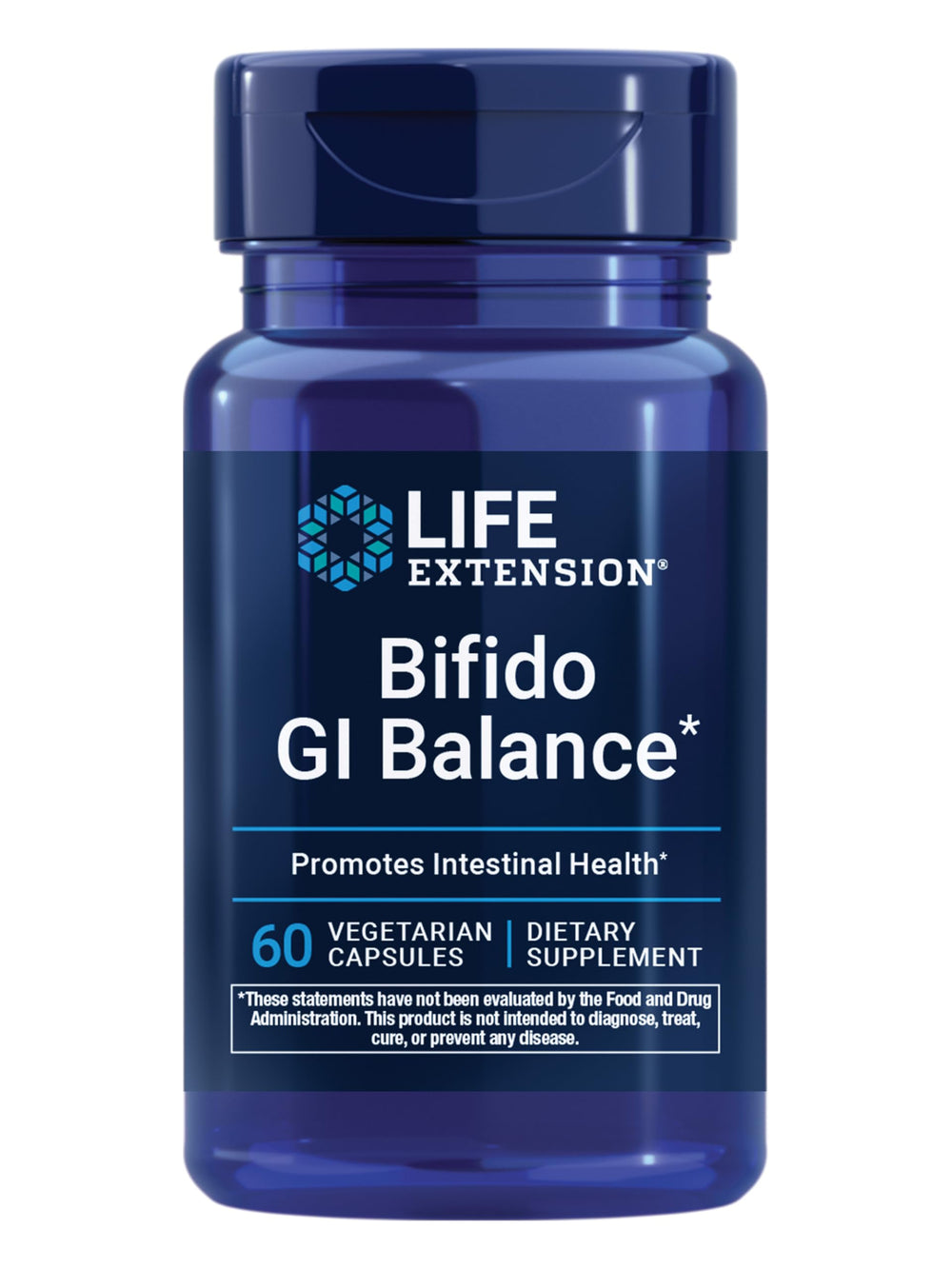 Life Extension frasco frontal mostrando etiqueta y beneficio digestivo