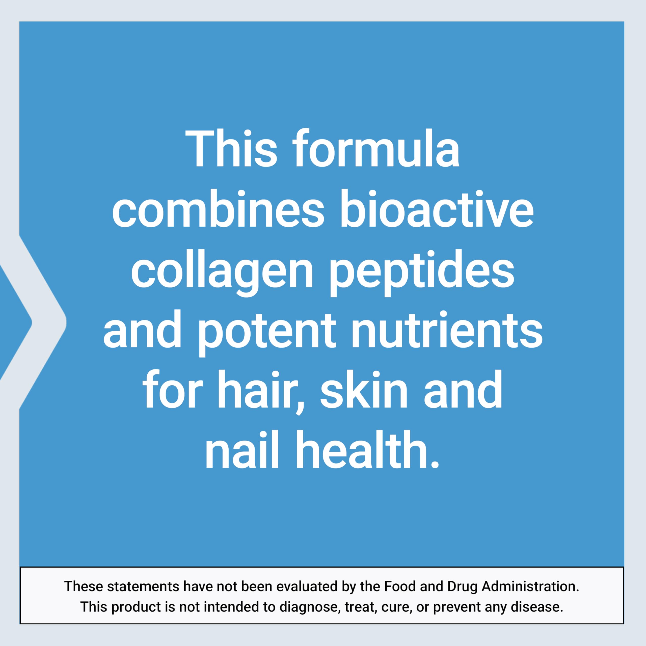 Life Extension collagen peptide illustration showing powder components that support skin elasticity