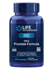 Life Extension frasco frontal Ultra Prostate mostrando etiqueta y cantidad